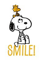 Verjaardagskaart Snoopy smile